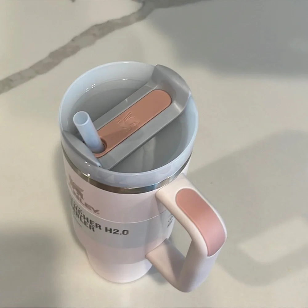 🎉LAST PIECE🎉Stanley 30oz H2.0 Flowstate Tumbler Rose Quartz - Picture 4 of 8